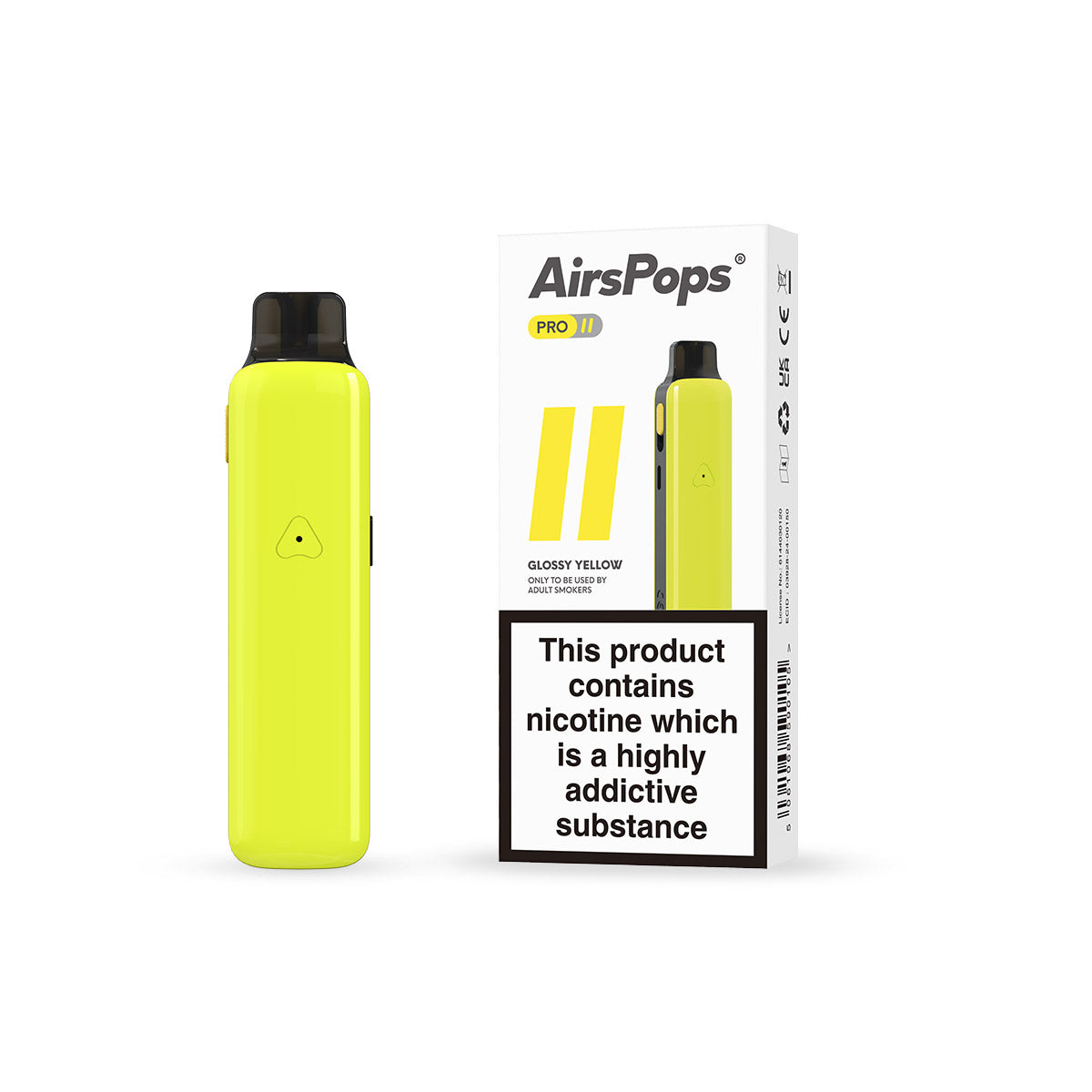 AirsPops Pro II - Glossy Yellow GLOBAL AIRSCREAM UK Limited AirsPops Pro II - Glossy Yellow GLOBAL AIRSCREAM UK Limited