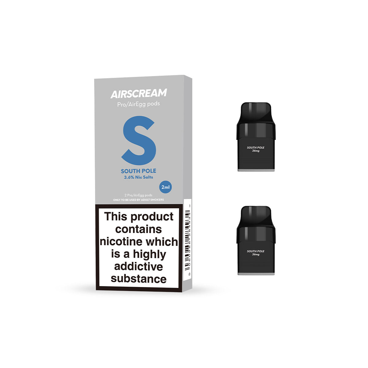 Sp2 Pod Packaging South Pole - 2 pods pack (2ml) – GLOBAL AIRSCREAM UK Limited