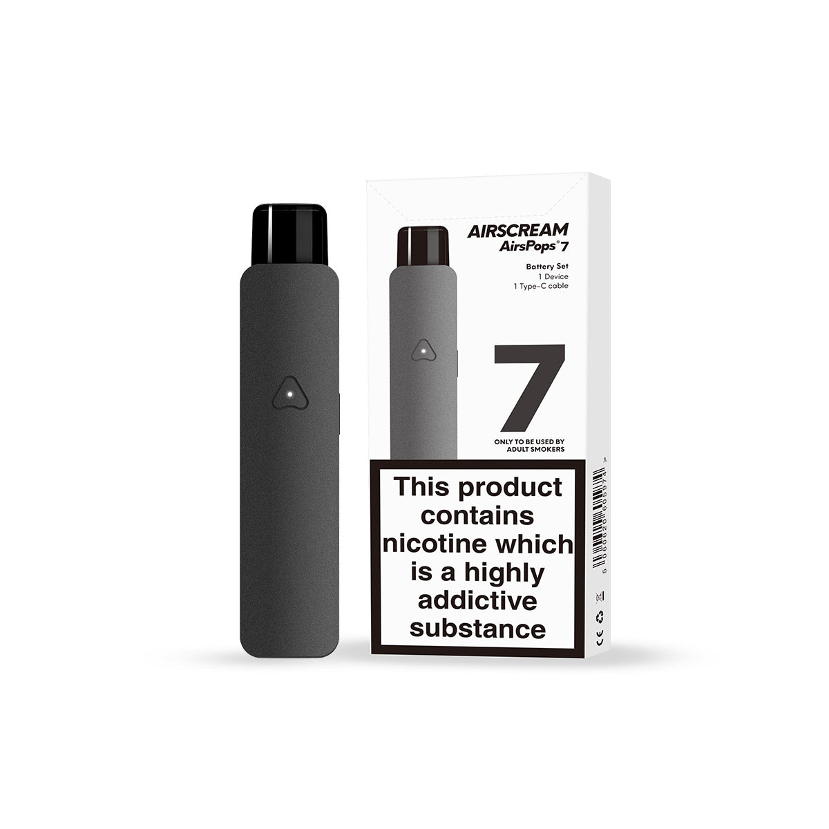 AirsPops 7 vape kit GLOBAL AIRSCREAM UK Limited AirsPops 7 vape kit GLOBAL AIRSCREAM UK Limited
